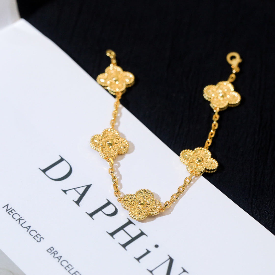 [Raffine]CLOVER 5 MOTIFS BRONZING BRACELET