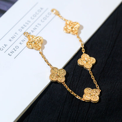 [Raffine]CLOVER 5 MOTIFS BRONZING BRACELET