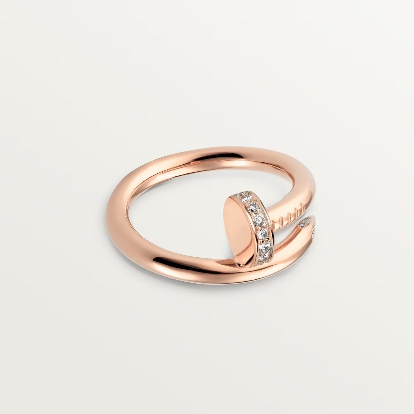 [Raffine]JUSTE RING 2.6MM HALF DIAMOND