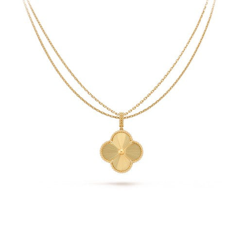[Raffine] COLLAR PEDANTE TRÉBOL 25MM ORO 