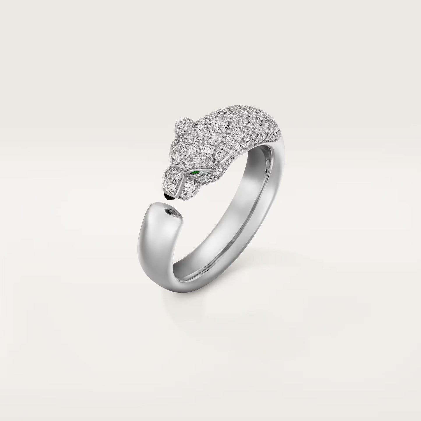 [Raffine]PANTHERE HALF DIAMOND SMALL RING