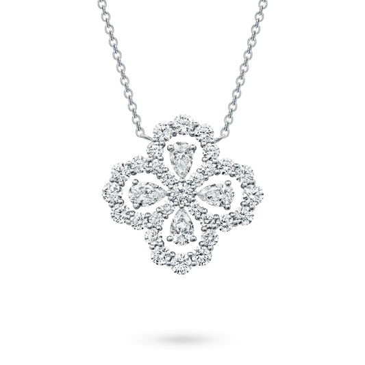 [Raffine] COLLAR DE LAZO CON MOTIVO COMPLETO DE DIAMANTE DE 16 MM EN MÚLTIPLES COLORES