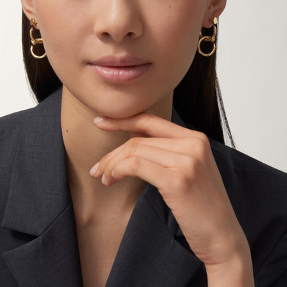 [Raffine]JUSTE NO DIAMOND DOUBLE EARRINGS