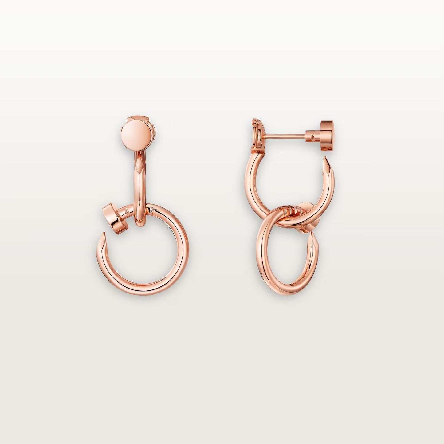 [Raffine]JUSTE NO DIAMOND DOUBLE EARRINGS