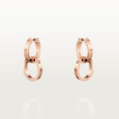 [Raffine]LOVE 3.3MM DANGLE EARRINGS