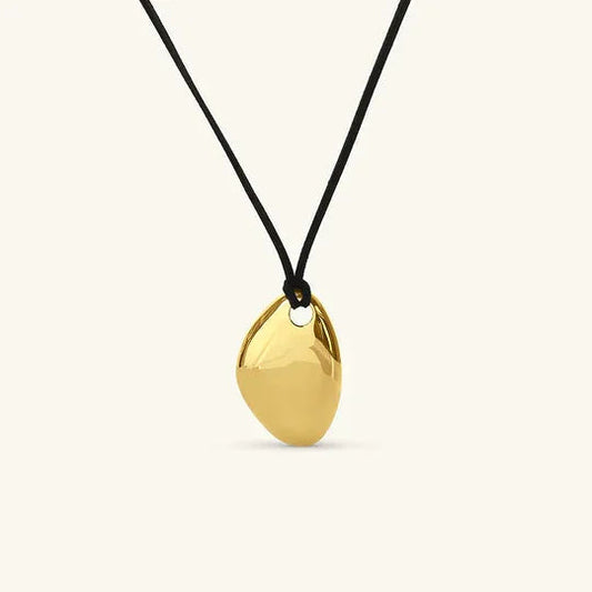 [Raffine]Vionna Gold Pebble Pendant