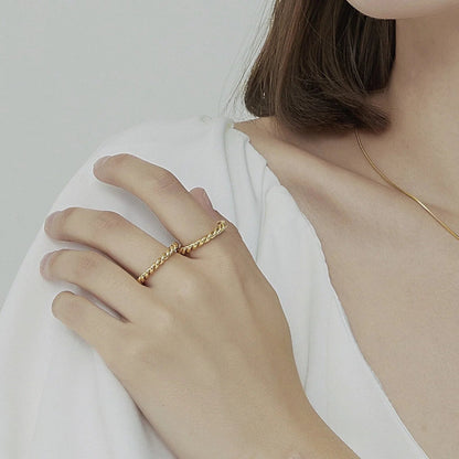 [Raffine]Melody Gold Twist Ring