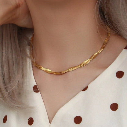 [Raffine]Lysa Twisted Chain Necklace