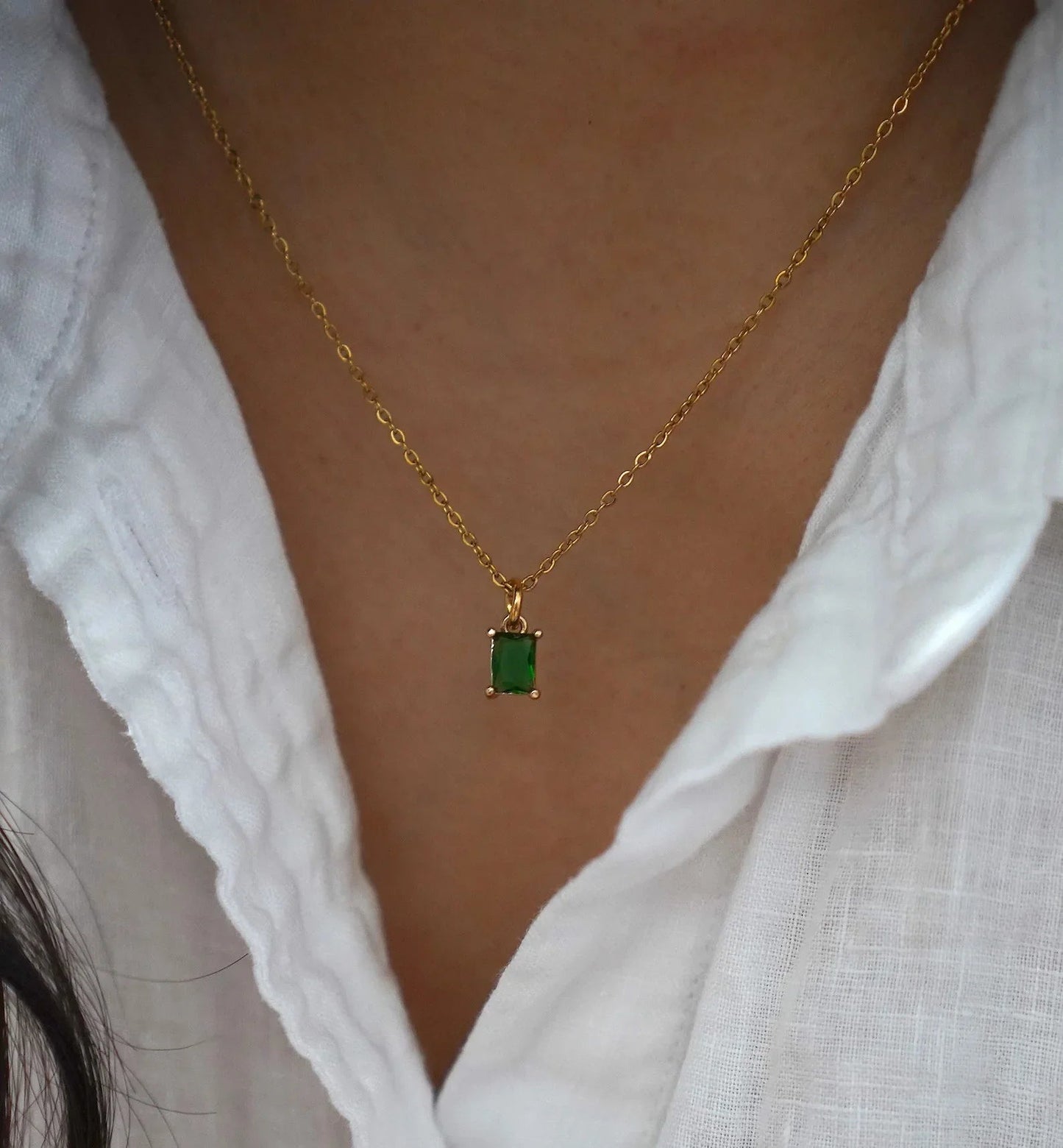 [Raffine]Emi Green Necklace
