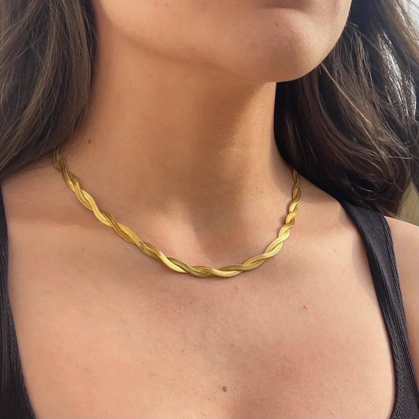 [Raffine]Lysa Twisted Chain Necklace
