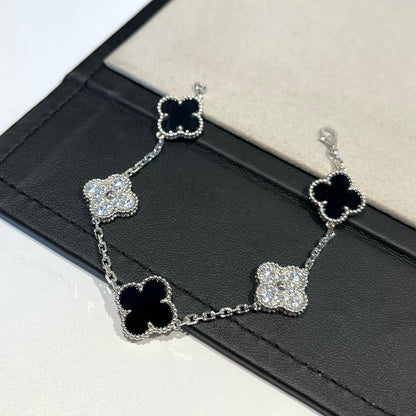 [Raffine] CLOVER 5 MOTIV ONYX-ARMBANDKOLLEKTION