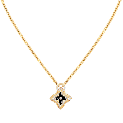 [Raffine]STAR PEDANT PINK GOLD DIAMOND NECKLACE