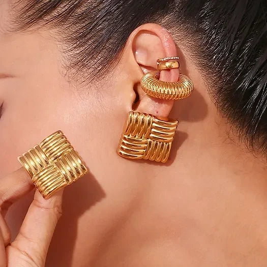 [Raffine]Cindy Gold Earrings