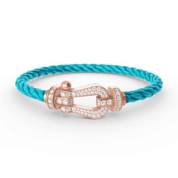 [Raffine]FORCE LARGE HORSESHOE FULL DIAMOND BRACELET ROSE GOLD