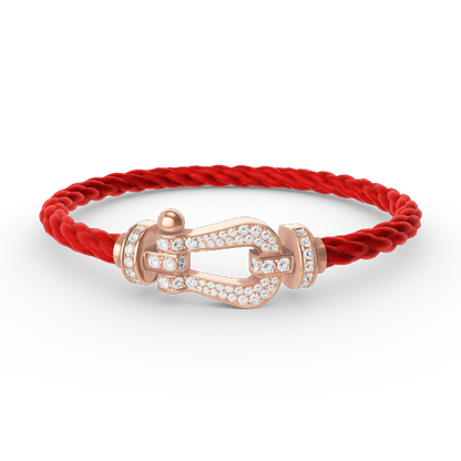 [Raffine]FORCE LARGE HORSESHOE FULL DIAMOND BRACELET ROSE GOLD