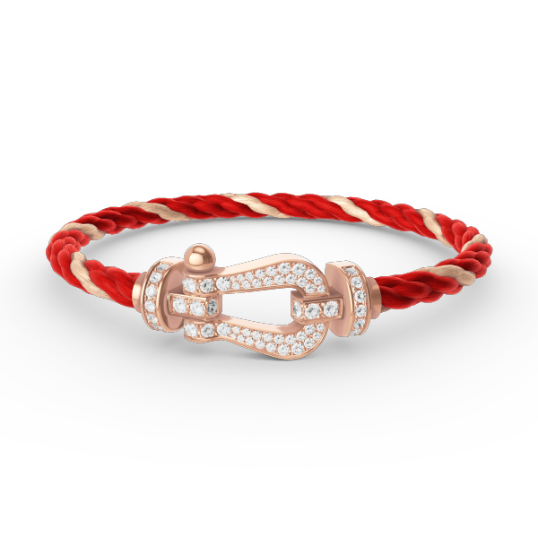 [Raffine]FORCE LARGE HORSESHOE FULL DIAMOND BRACELET ROSE GOLD