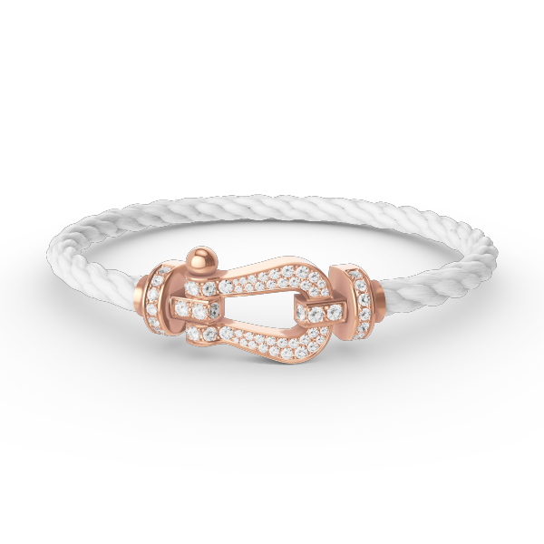 [Raffine]FORCE LARGE HORSESHOE FULL DIAMOND BRACELET ROSE GOLD
