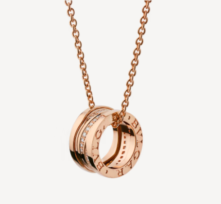 [Raffine]ZERO 1 COLLAR DE ORO ROSA CON DIAMANTES