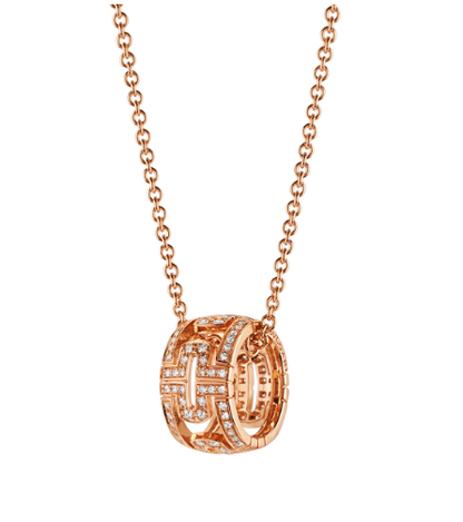 [Raffine]PARENTESI NECKLACE PINK GOLD DIAMOND