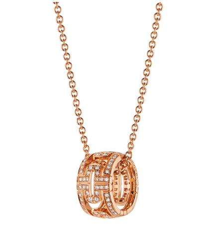[Raffine]PARENTESI NECKLACE PINK GOLD DIAMOND