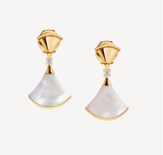 [Raffine]DREAM MOP 1 DIAMOND EARRINGS