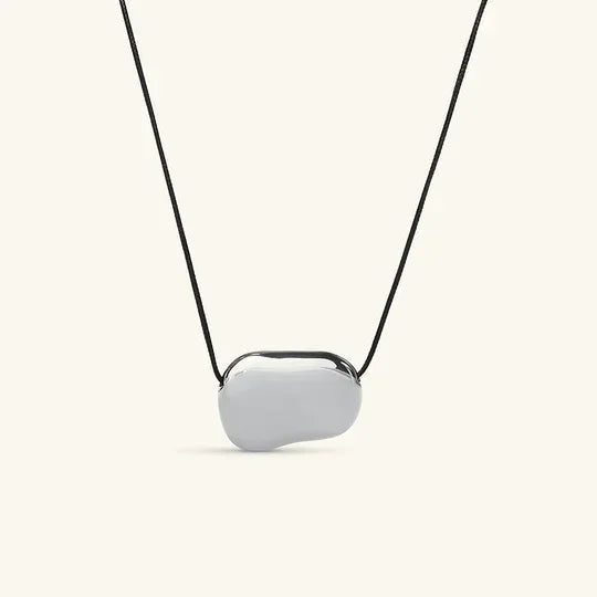 [Raffine]Cord Pebble Pendant
