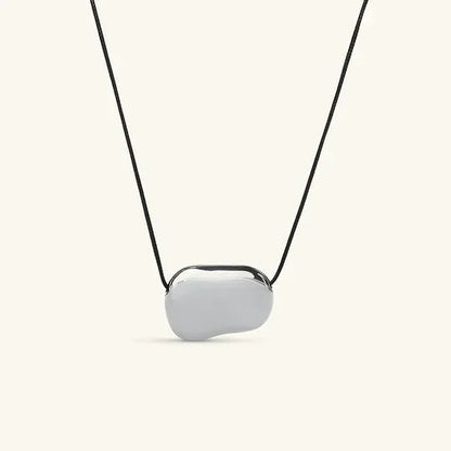 [Raffine]Cord Pebble Pendant