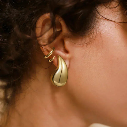 [Raffine]Sandra Teardrop Gold Earrings