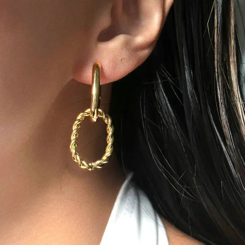 [Raffine]Skadi Gold Earrings
