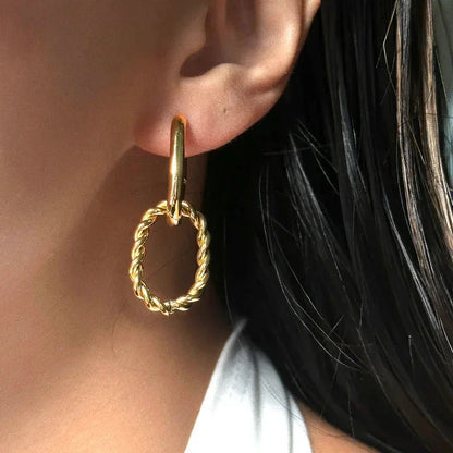 [Raffine]Skadi Gold Earrings