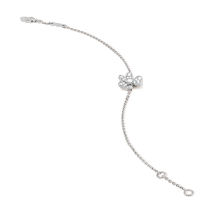 [Raffine]FRIVOLE SILVER FLOWER DIAMOND BRACELET