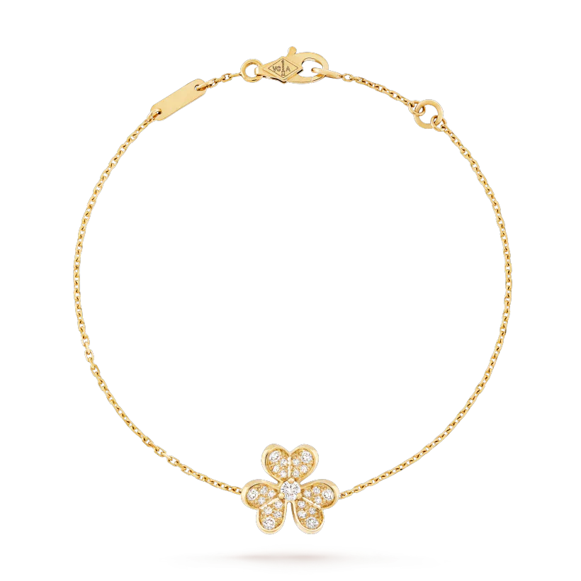 [Raffine]FRIVOLE GOLD FLOWER DIAMOND BRACELET