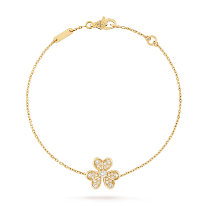 [Raffine]FRIVOLE GOLD FLOWER DIAMOND BRACELET