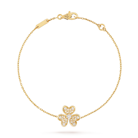 [Raffine]FRIVOLE GOLD FLOWER DIAMOND BRACELET