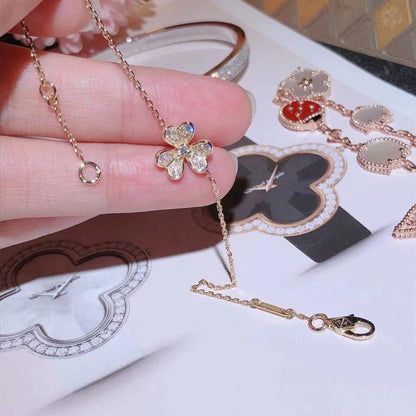 [Raffine]FRIVOLE GOLD FLOWER DIAMOND BRACELET
