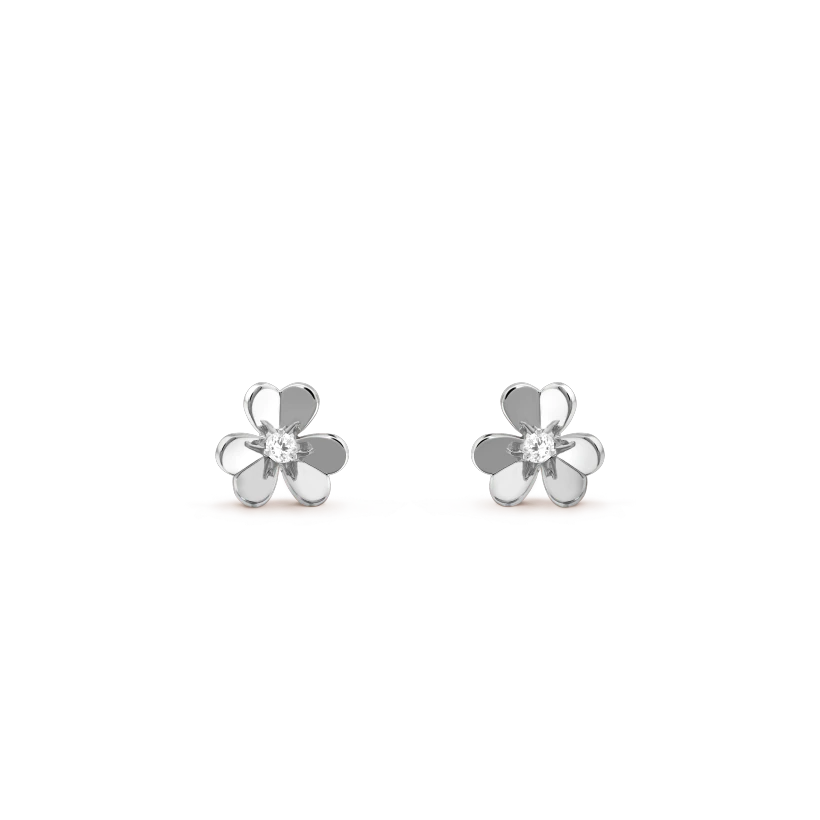 [Raffine]FRIVOLE MINI SILVER FLOWER EARRINGS