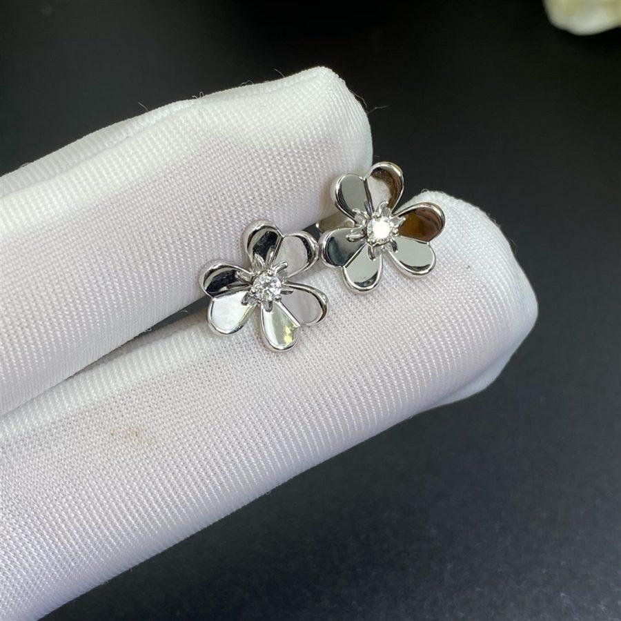 [Raffine]FRIVOLE MINI SILVER FLOWER EARRINGS