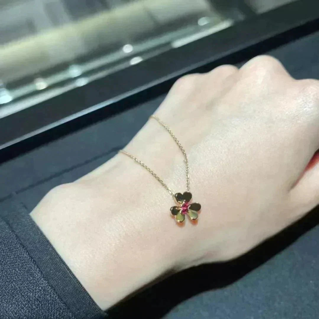 [Raffine] COLLAR DE FLOR DE ORO FRIVOLE