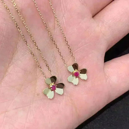 [Raffine] COLLAR DE FLOR DE ORO FRIVOLE