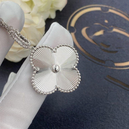 [Raffine] COLLAR DE TRÉBOL GRANDE DE PLATA DE 25 MM