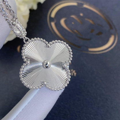 [Raffine] COLLAR DE TRÉBOL GRANDE DE PLATA DE 25 MM
