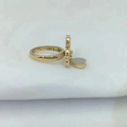 [Raffine]SWEET CLOVER WHITE MOP RING