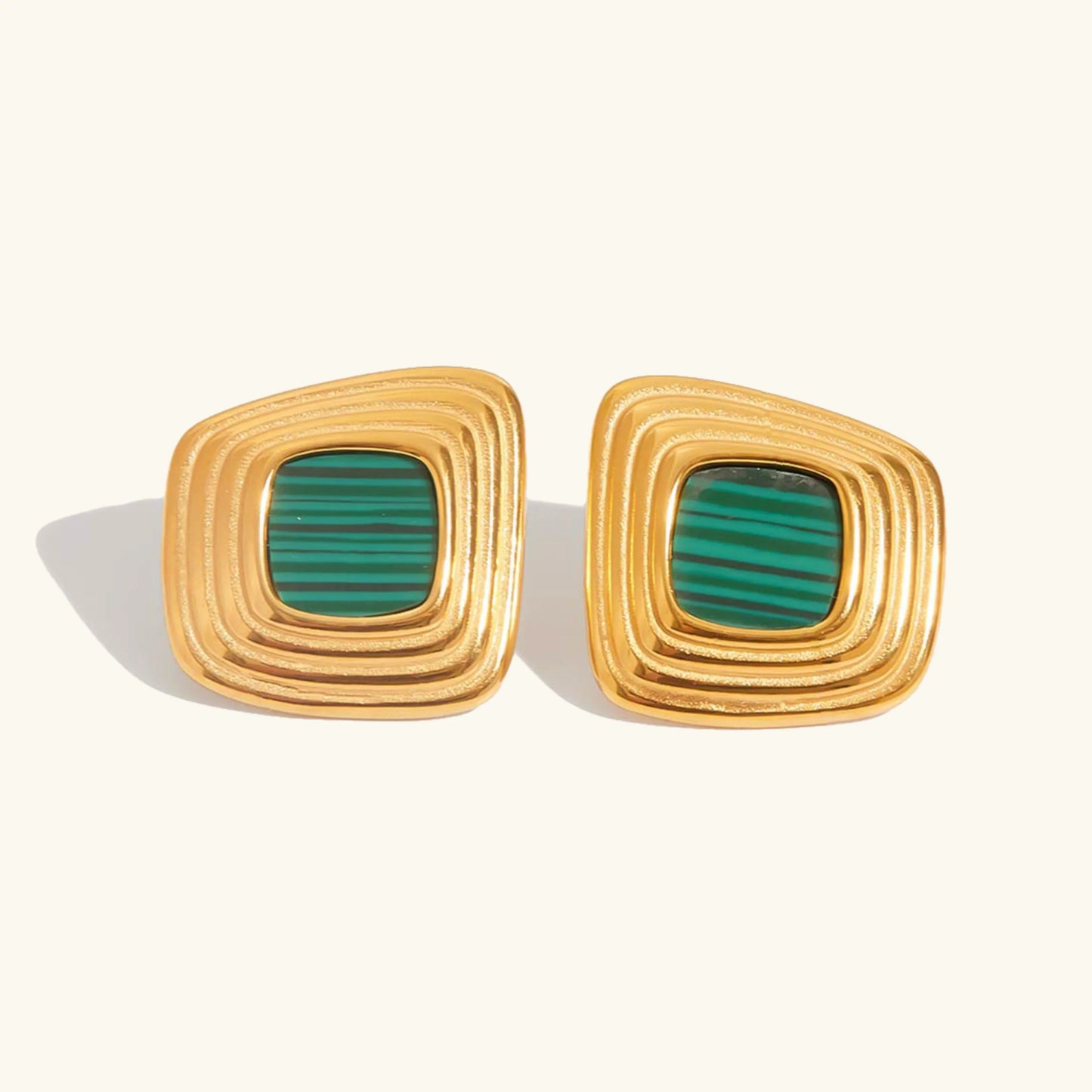 [Raffine]Sylvie Geometric Gold Earrings