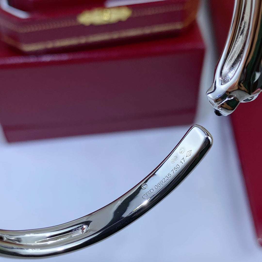 [Raffine]PANTHERE SILVER OPEN BRACELET