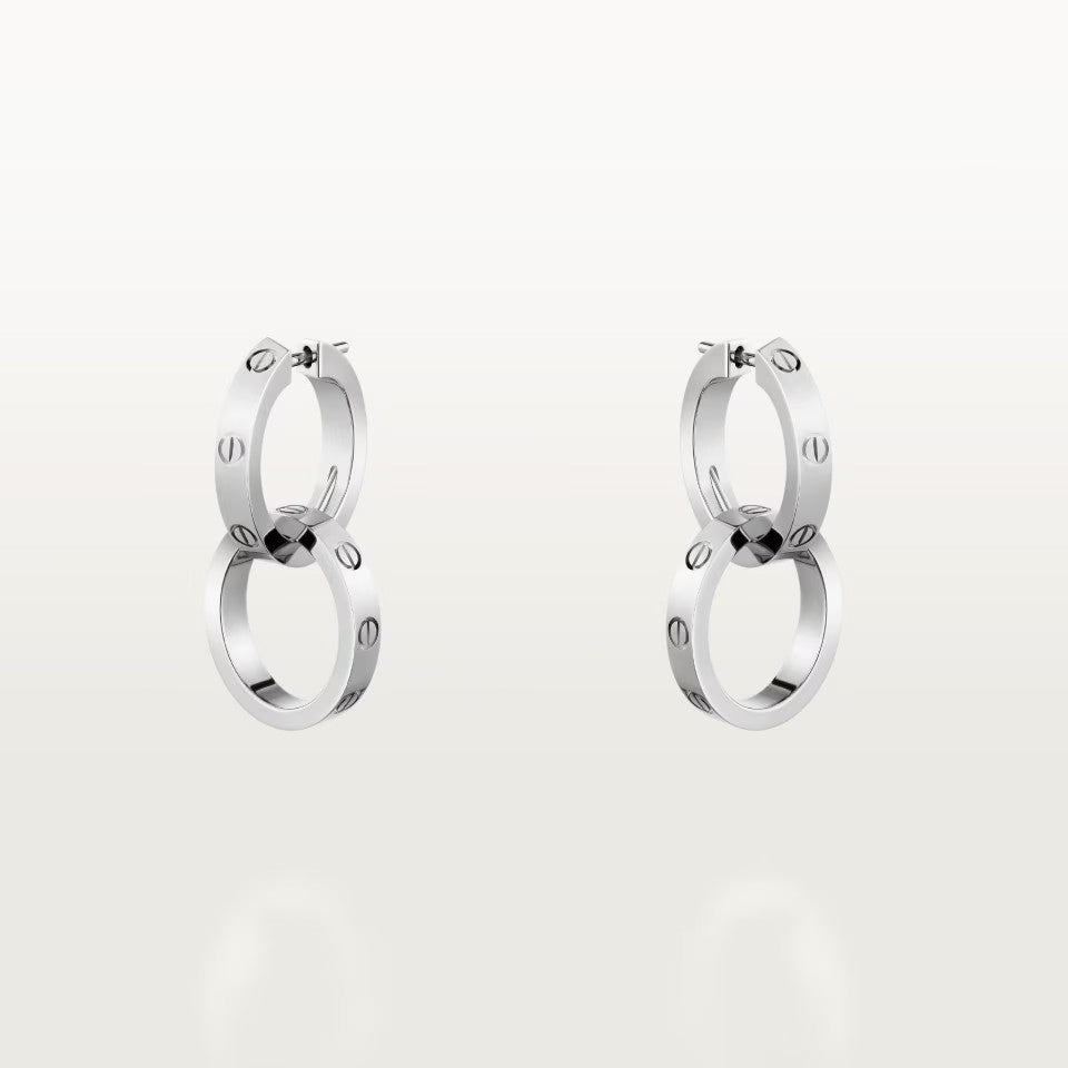 [Raffine]LOVE 3.3MM DANGLE EARRINGS