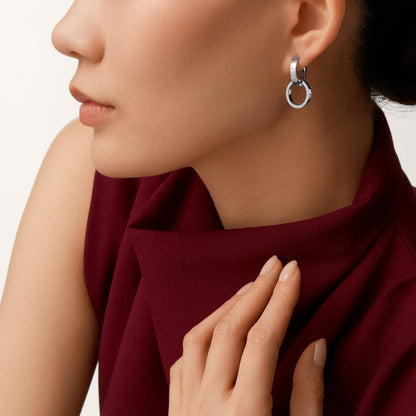 [Raffine]LOVE 3.3MM DANGLE EARRINGS