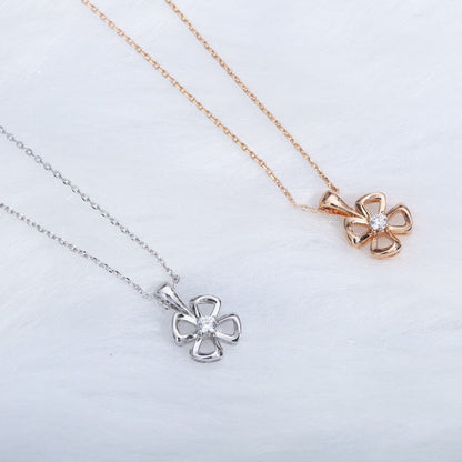 [Raffine]FIOREVER NECKLACE DIAMOND CENTER