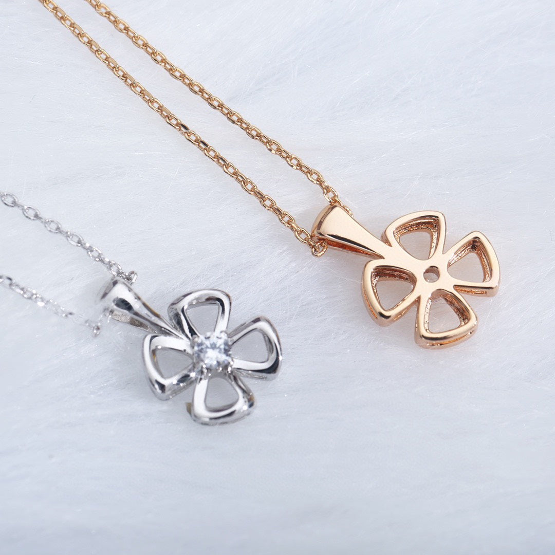 [Raffine]FIOREVER NECKLACE DIAMOND CENTER