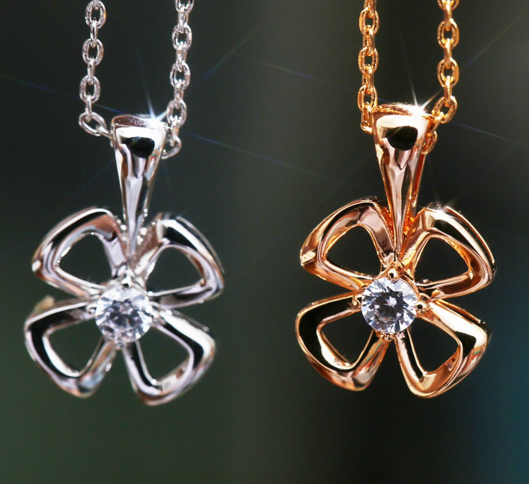 [Raffine]FIOREVER NECKLACE DIAMOND CENTER