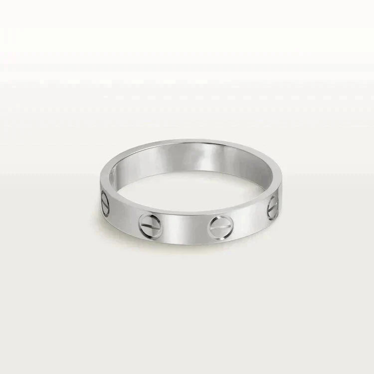[Raffine] ANILLO DE AMOR 4MM 1 DIAMANTE PLATA